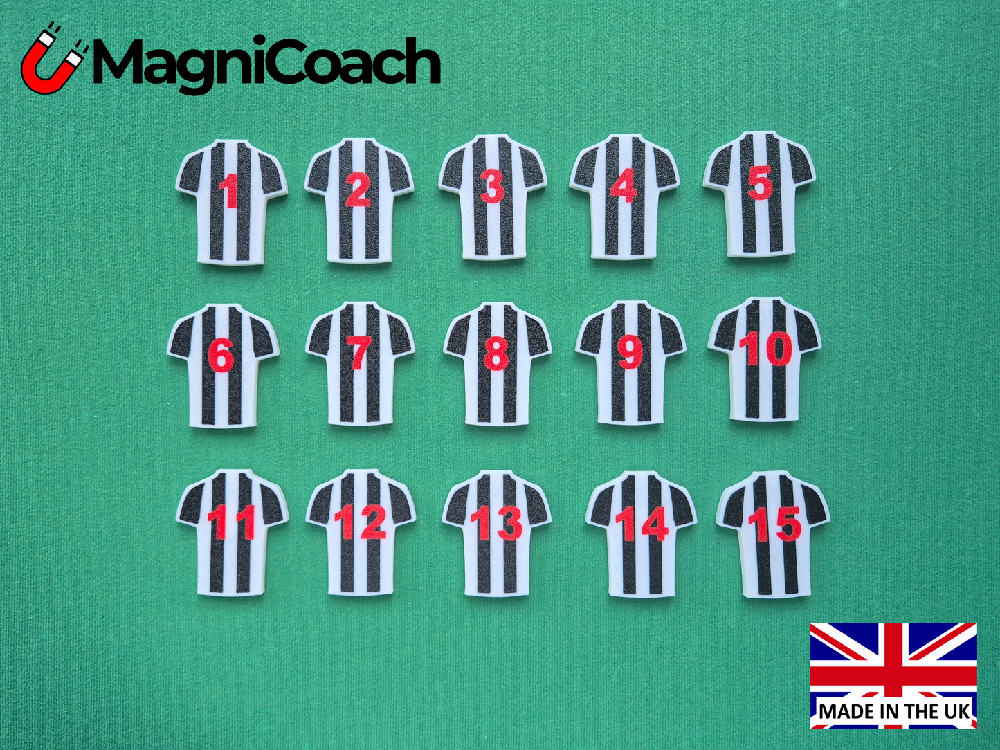 Rugby Tactic Markers (Vertical Stripe)