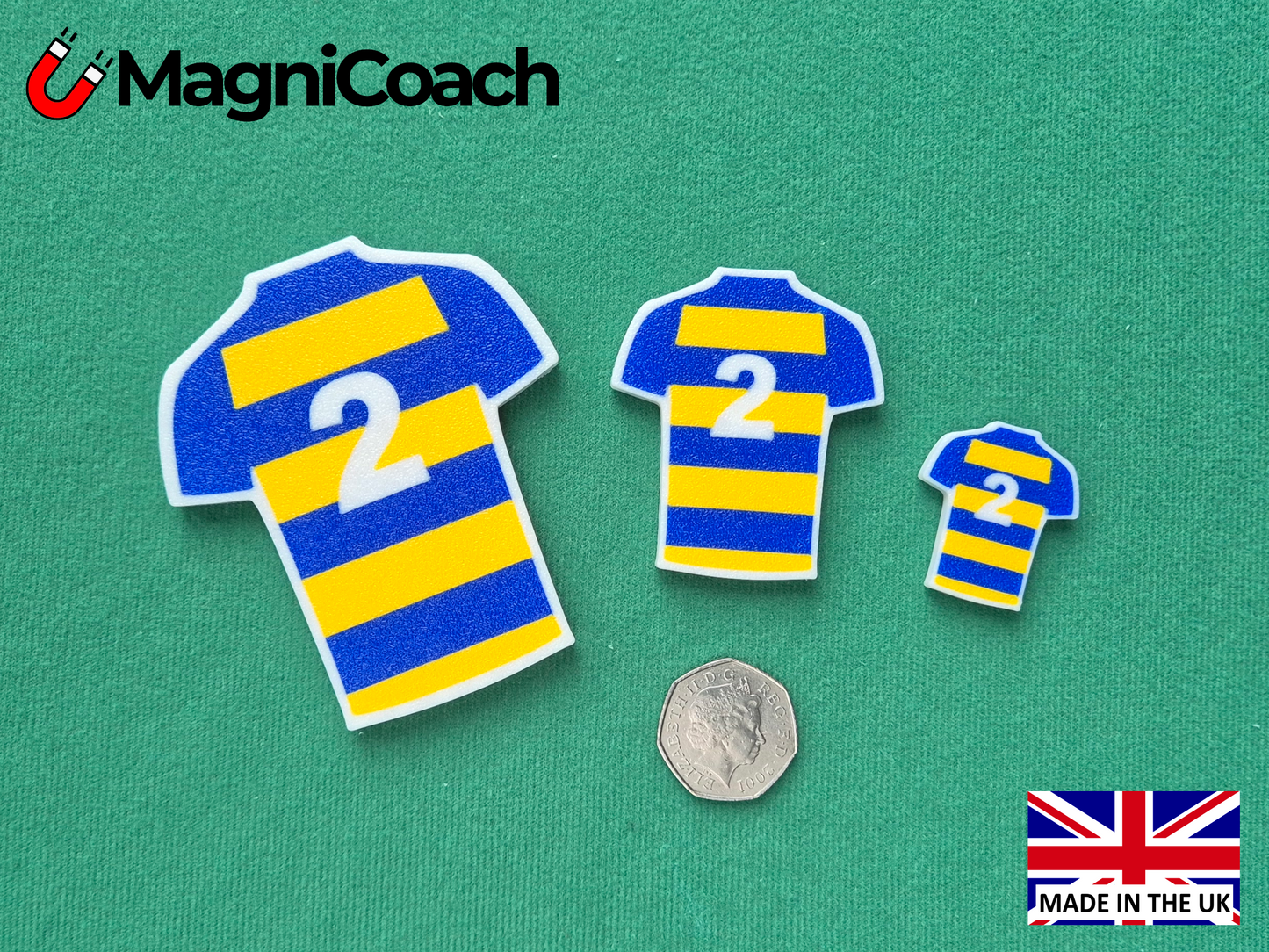 Rugby Tactic Markers (Horizontal Stripes)